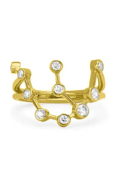 LOGAN HOLLOWELL Aquarius Diamond Constellation Ring | Thumbnail 3 LOGAN HOLLOWELL Aquarius Diamond Constellation Ring | Thumbnail 3