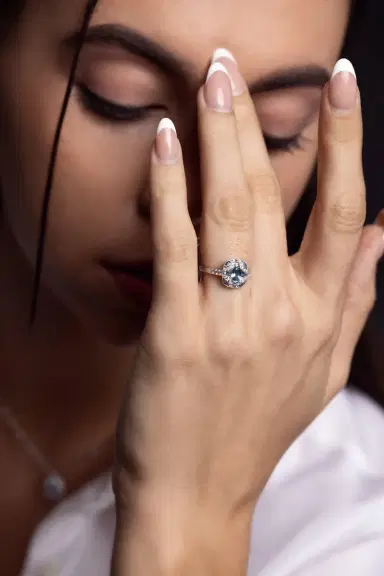 KWIAT Argyle Aquamarine Diamond Ring | Thumbnail 3