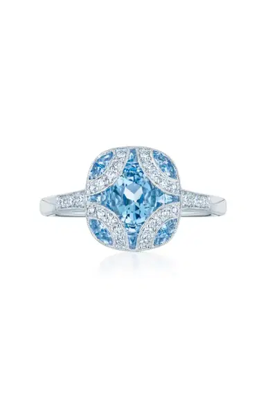 KWIAT Argyle Aquamarine Diamond Ring | Thumbnail 1