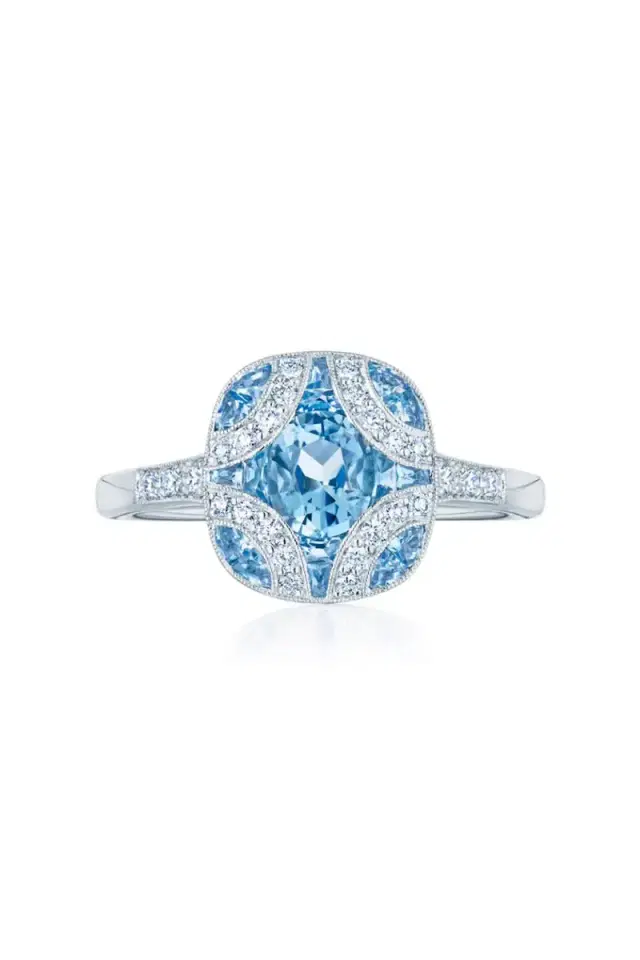Argyle Aquamarine Diamond Ring
