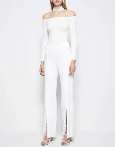 Simkhai Ariah Front Slit Pant | Thumbnail 3 Simkhai Ariah Front Slit Pant | Thumbnail 3