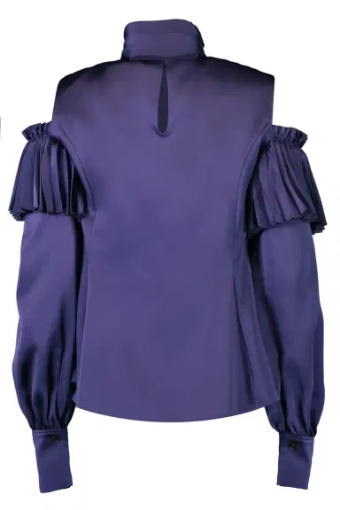 ADEAM Ashlee Cold Shoulder Top | Thumbnail 4