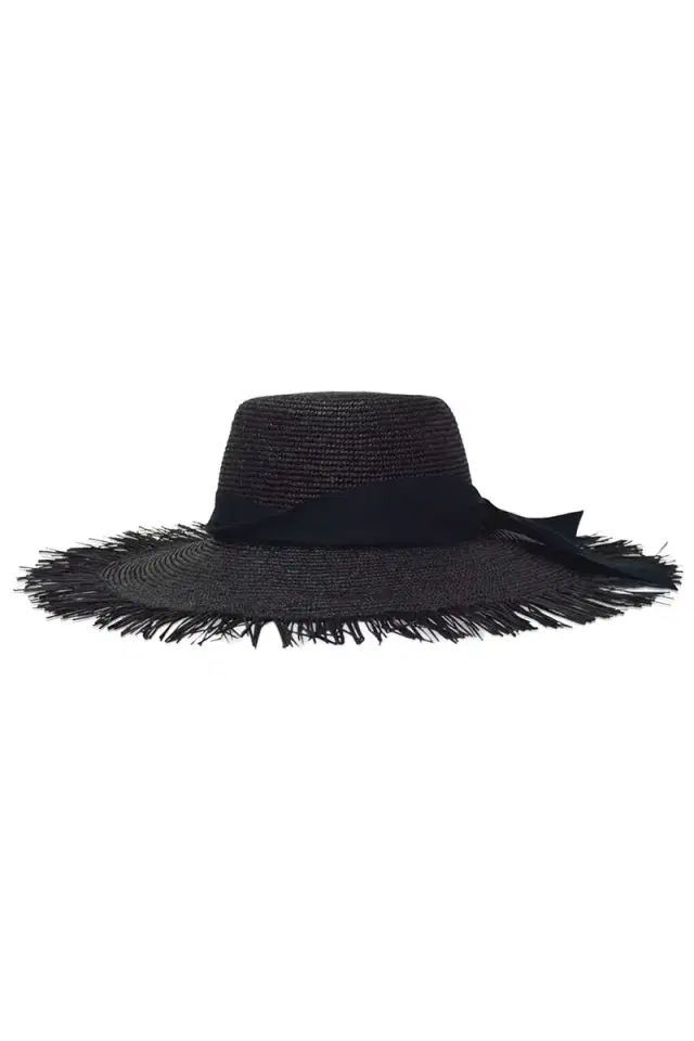 GIGI BURRIS MILLINERY Astrid Panama Straw Hat - Black