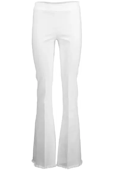 AVENUE MONTAIGNE Bellini Denim Fray Pant - White | Thumbnail 1