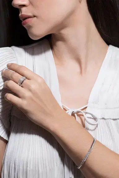 Repossi Berbere Module 2 Row Diamond Pave Ring | Thumbnail 2