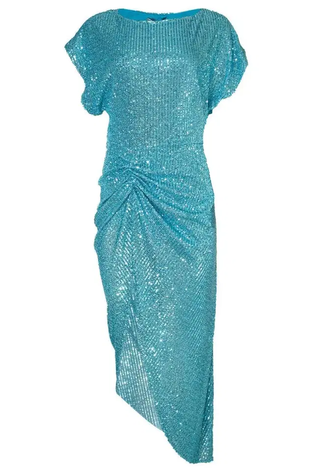 In The Mood For Love Bercot Dress - Mermaid