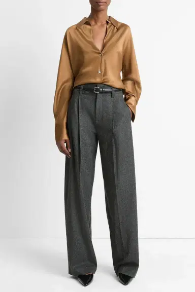 Vince Bias Long Sleeve Blouse | Thumbnail 3