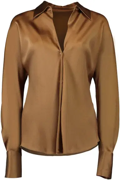Vince Bias Long Sleeve Blouse | Thumbnail 1