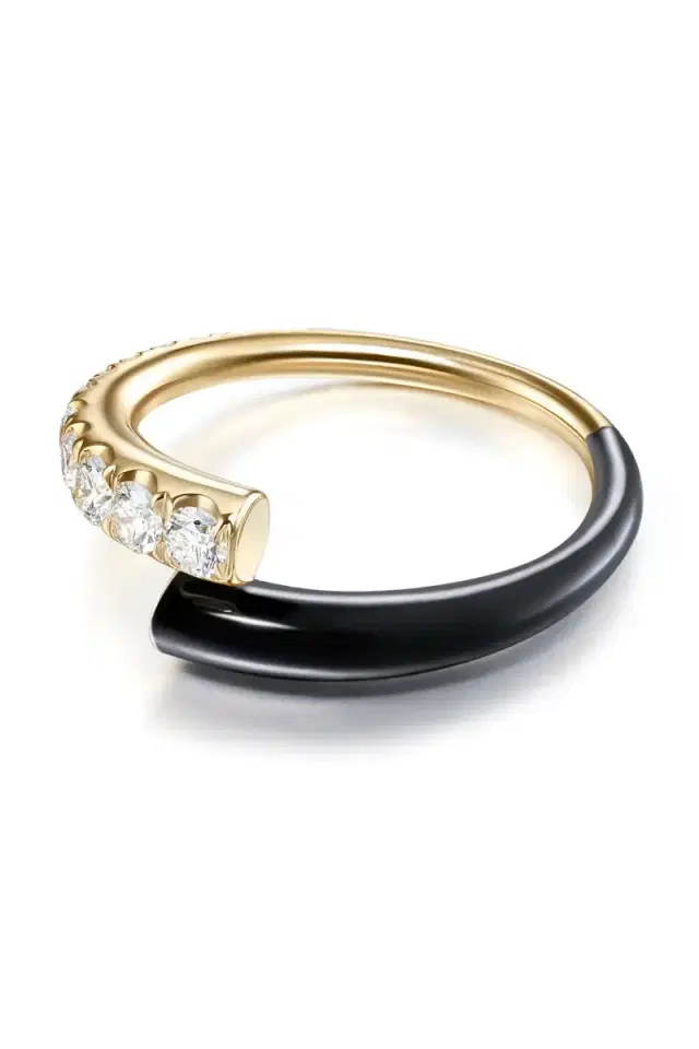 Melissa Kaye Black Diamond Lola Ring
