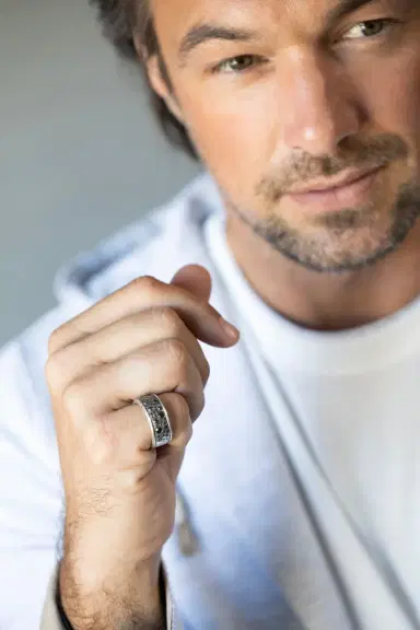 JOHN VARVATOS Black Diamond Stardust Ring | Thumbnail 2