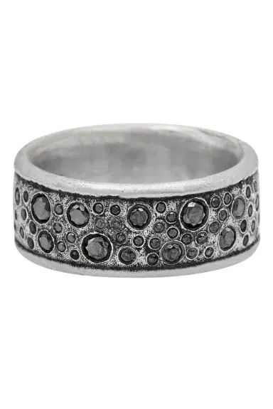 JOHN VARVATOS Black Diamond Stardust Ring | Thumbnail 1
