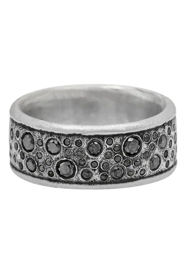 JOHN VARVATOS Black Diamond Stardust Ring