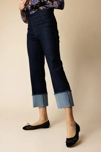 AVENUE MONTAIGNE Bonnie Pant - Dark Denim | Thumbnail 3