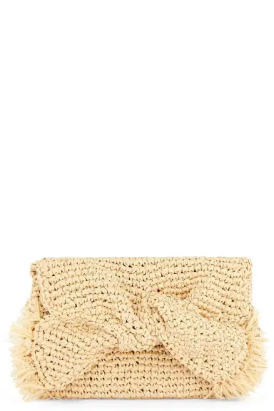 Anya Hindmarch Bow Clutch - Natural | Thumbnail 1