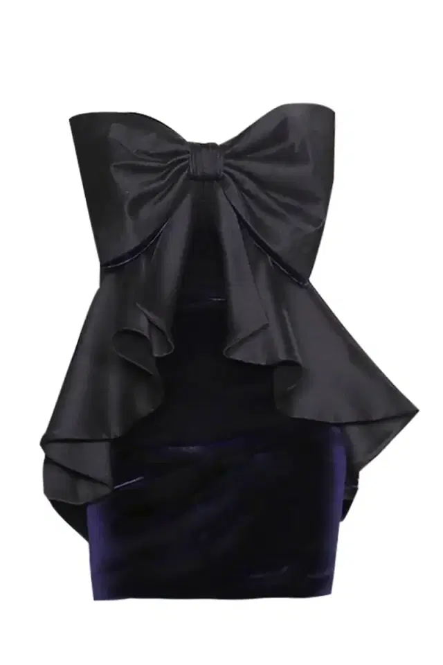 BADGLEY MISCHKA Bow Peplum Mini Dress