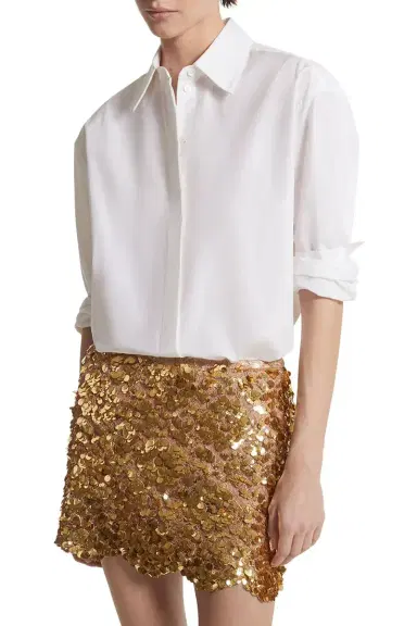 Michael Kors Collection Boyfriend Shirt - Optic | Thumbnail 3