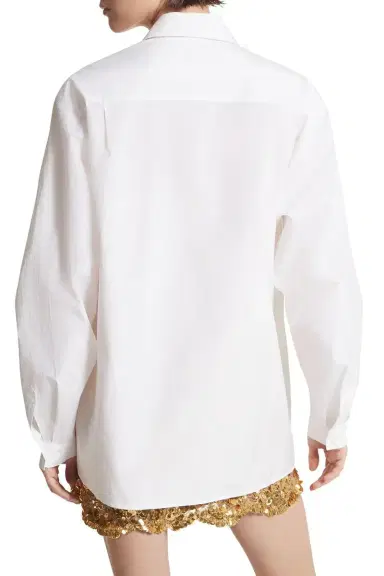 Michael Kors Collection Boyfriend Shirt - Optic | Thumbnail 4