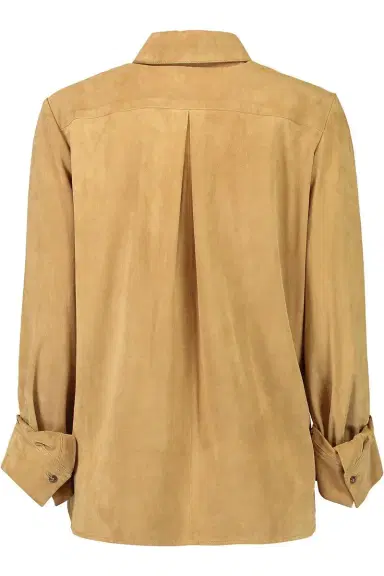 TWP Boyfriend Suede Shirt - Tobacco | Thumbnail 6