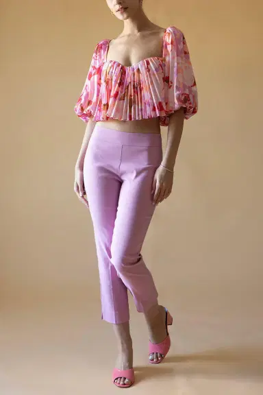 AVENUE MONTAIGNE Brigitte Pant - Rose | Thumbnail 2