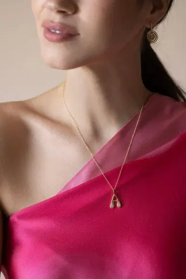 Brent Neale Bubble Letter Necklace | Thumbnail 4 Brent Neale Bubble Letter Necklace | Thumbnail 4
