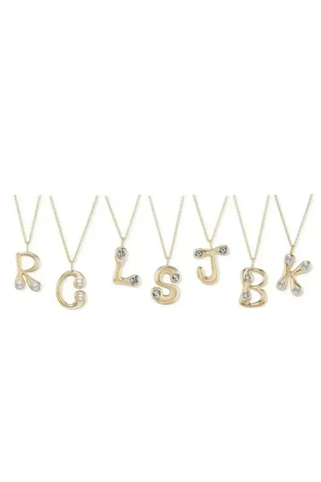 Brent Neale Bubble Letter Necklace