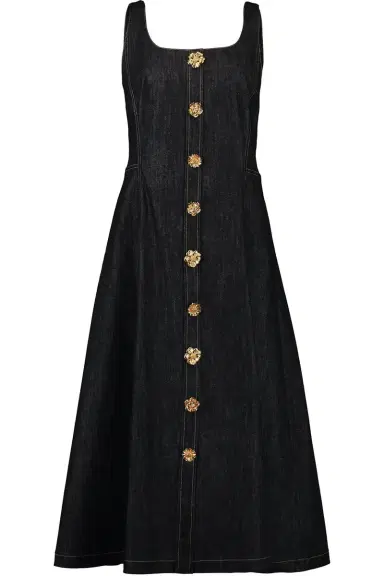 Adam Lippes Button Placket Dress | Thumbnail 1