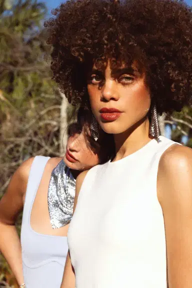 Rabanne Chainmail Earrings - Silver | Thumbnail 4