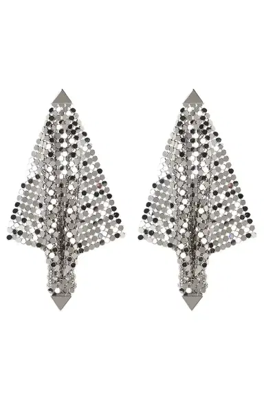 Rabanne Chainmail Earrings - Silver | Thumbnail 1