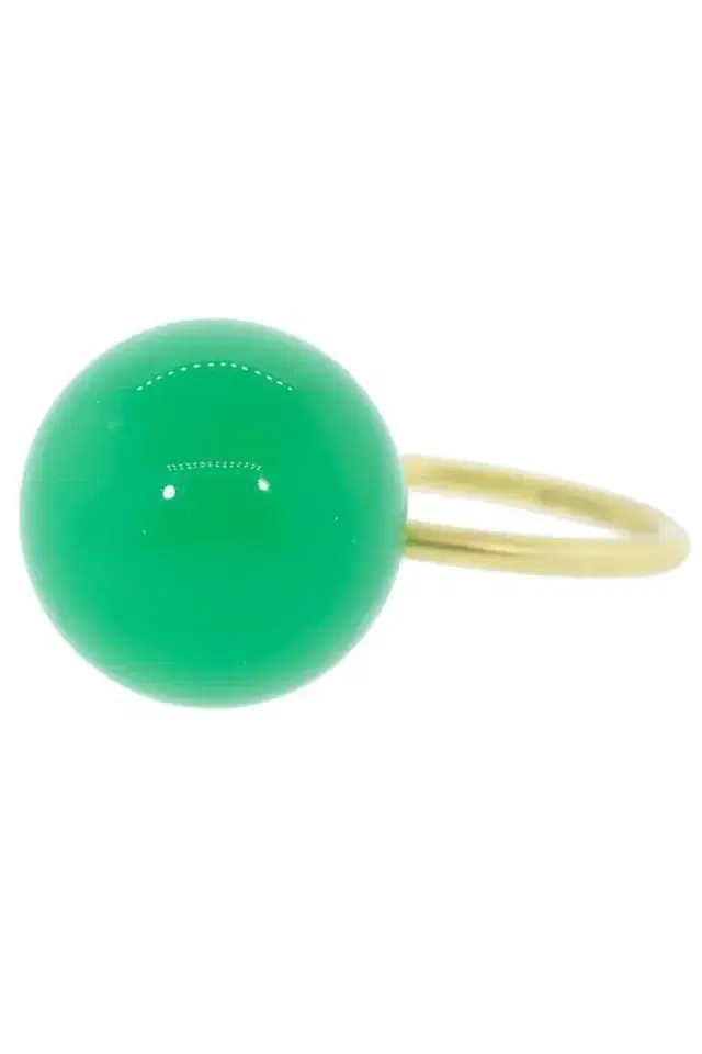 IRENE NEUWIRTH JEWELRY Chrysoprase Sphere Ring