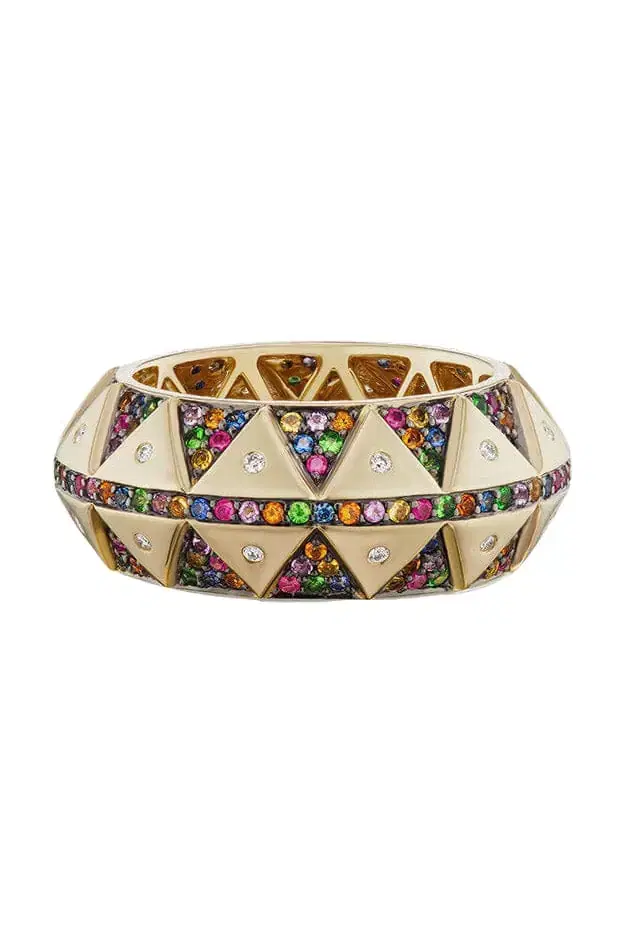 Harwell Godfrey Chubby Tailsman Rainbow Sapphire Ring
