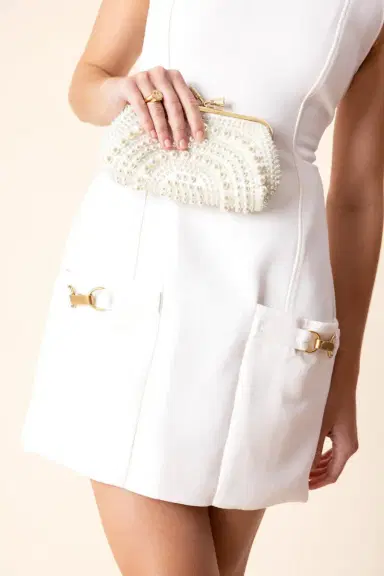 Stella McCartney Clasp Embellished Mini Dress | Thumbnail 3