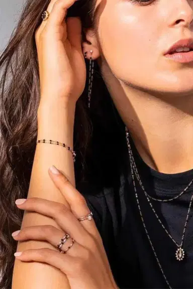 Gigi Clozeau Classic Gigi Bracelet - 6.7in - Black | Thumbnail 2
