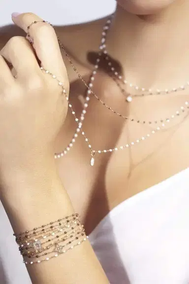 Gigi Clozeau Classic Gigi Bracelet - 6.7in - White | Thumbnail 2 Gigi Clozeau Classic Gigi Bracelet - 6.7in - White | Thumbnail 2
