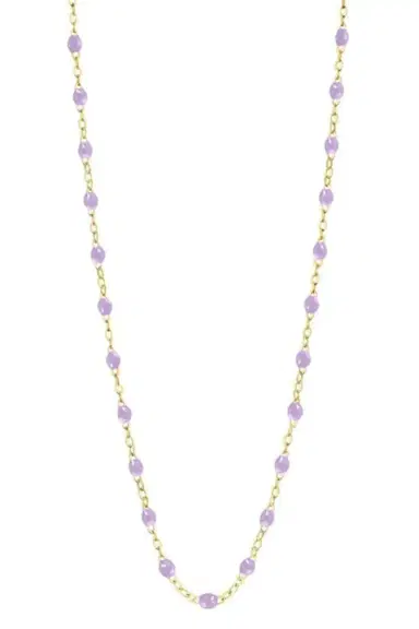 Gigi Clozeau Classic Gigi Necklace - 16.5in - Lilac | Thumbnail 1 Gigi Clozeau Classic Gigi Necklace - 16.5in - Lilac | Thumbnail 1