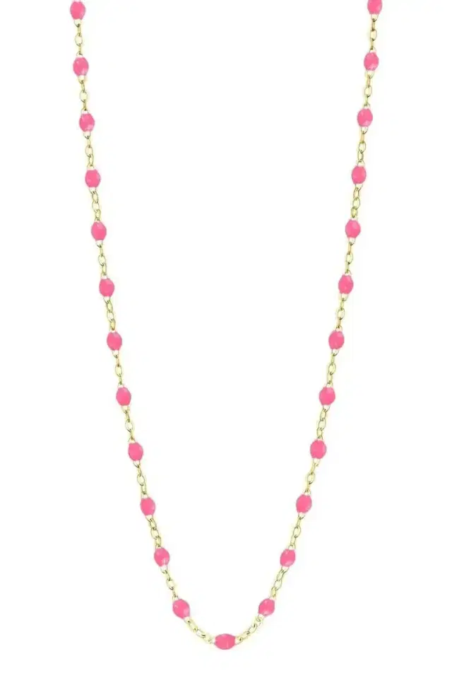 Gigi Clozeau Classic Gigi Necklace - 16.5in - Pink