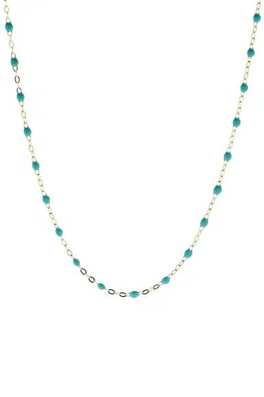 Gigi Clozeau Classic Gigi Necklace - 16.5in - Turquoise Green | Thumbnail 1