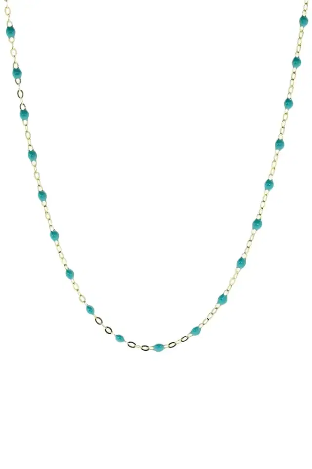 Gigi Clozeau Classic Gigi Necklace - 16.5in - Turquoise Green