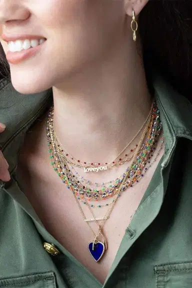 Gigi Clozeau Classic Gigi Sautoir Necklace - 16.5in - Mandarin | Thumbnail 4