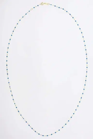 Gigi Clozeau Classic Gigi Sautoir Necklace - 24in - Blue | Thumbnail 3 Gigi Clozeau Classic Gigi Sautoir Necklace - 24in - Blue | Thumbnail 3