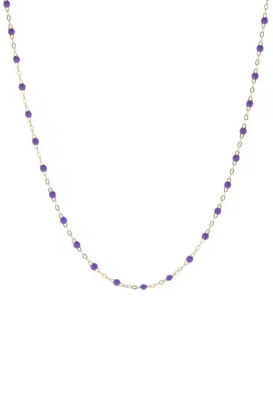 Gigi Clozeau Classic Gigi Sautoir Necklace - 24in - Mauve | Thumbnail 1 Gigi Clozeau Classic Gigi Sautoir Necklace - 24in - Mauve | Thumbnail 1
