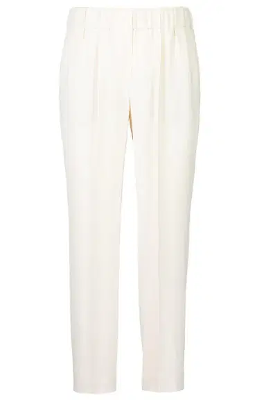 Brunello Cucinelli Classic Pull On Pant - Buttermilk | Thumbnail 1