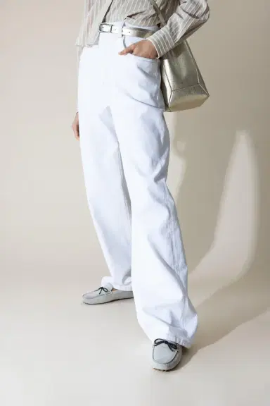 Brunello Cucinelli Comfort Trousers - Bianco Ottico | Thumbnail 3