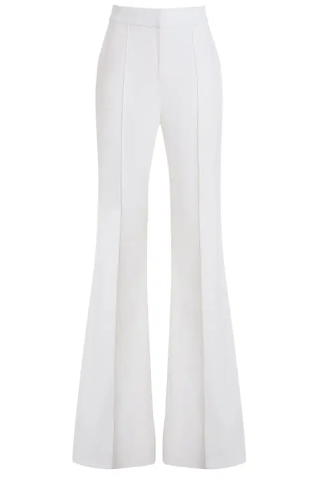 Elie Saab Crepe Pant - Optic White