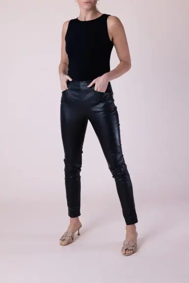 MAJESTIC FILATURES Crewneck Tank - Noir | Thumbnail 3