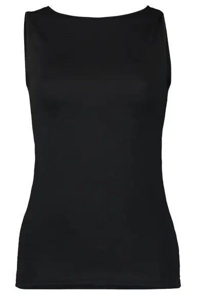 MAJESTIC FILATURES Crewneck Tank - Noir | Thumbnail 1