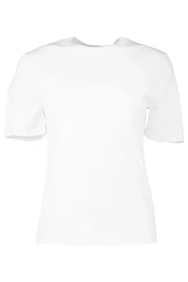 Michael Kors Collection Crewneck Tee - Optic White | Thumbnail 1