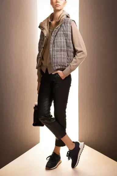 Brunello Cucinelli Dazzling Prince Of Wales Down Vest | Thumbnail 5 Brunello Cucinelli Dazzling Prince Of Wales Down Vest | Thumbnail 5