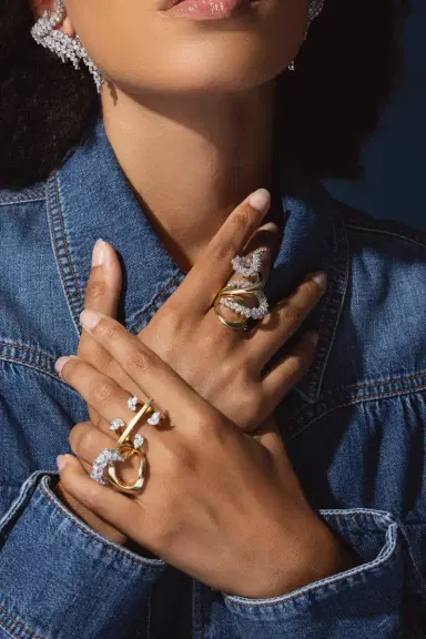 YEPREM Diamond Bar Ring | Thumbnail 4