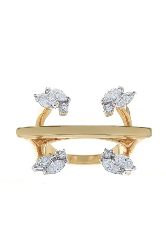 Diamond Bar Ring