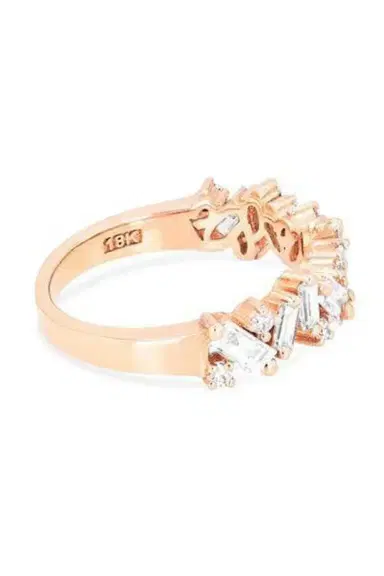 Suzanne Kalan Diamond Icon Half Band Ring - Rose Gold | Thumbnail 3